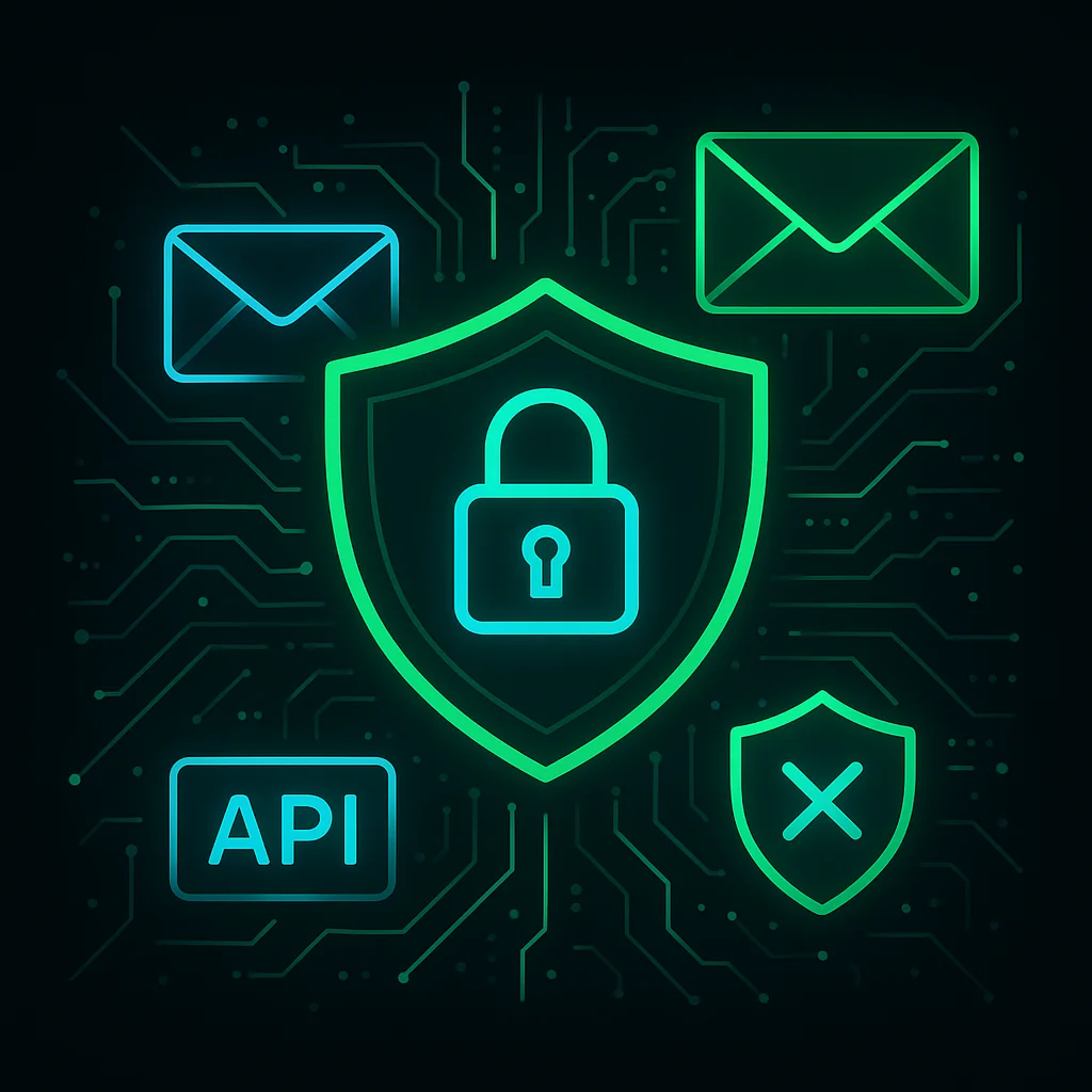 Illustration highlighting TempMailChecker features